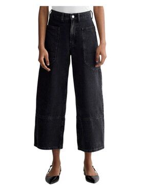 Everlane The Way-High Gardener Cropped Jean Washed Black Size 31